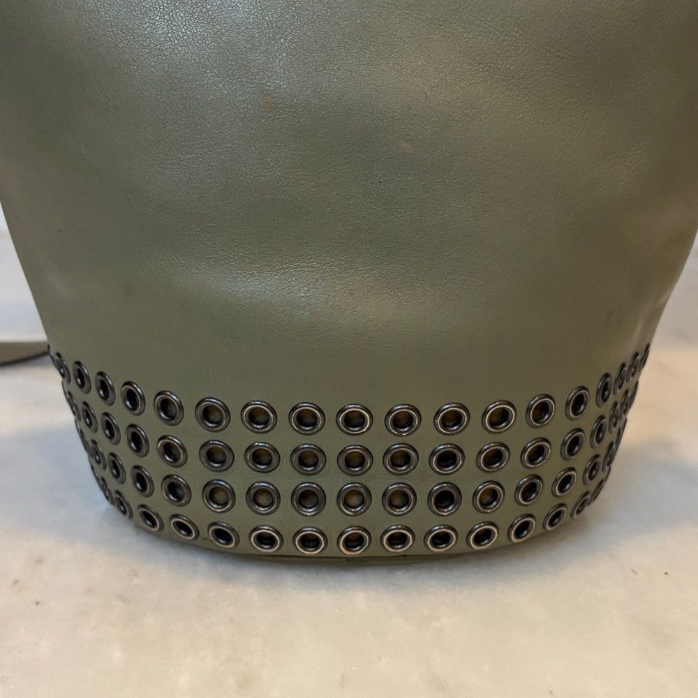 Coach Bag Purse Handbag Leather Bleecker Grommets Mini Duffel Bag Pocketbook - Picture 7 of 17